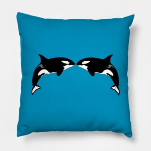 Killer Whale Kiss Pillow