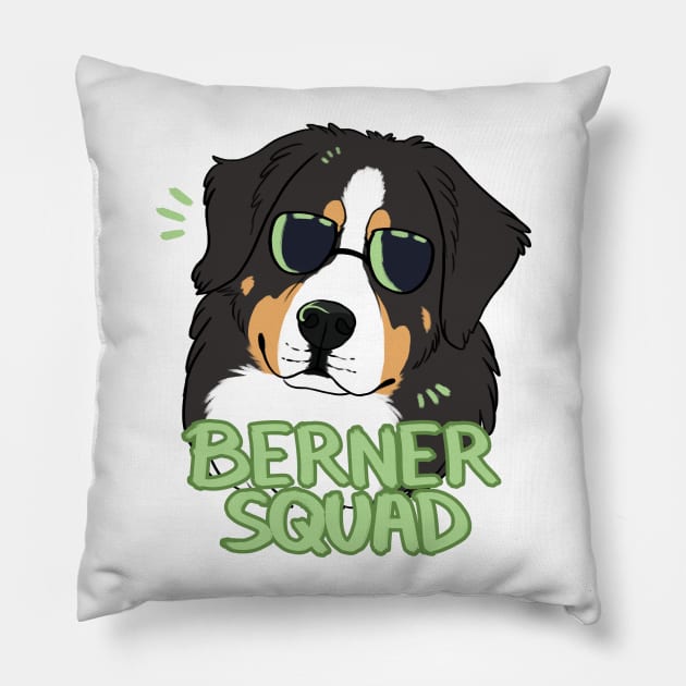 BERNER SQUAD Pillow by mexicanine