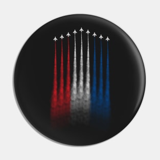 Red White Blue Air Force Flyover Pin