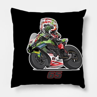 Jonathan Rea 66 Cartoon Pillow