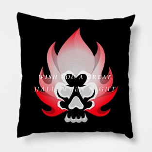 wish you a great halloween night Pillow