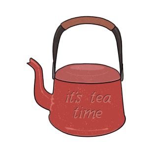 It's tea time enamel tea kettle T-Shirt