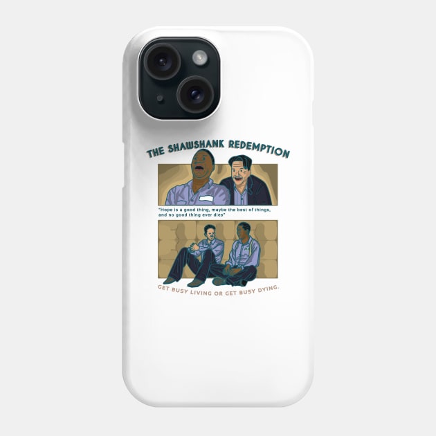 The Shawshank Redemption friendship of Andy and Red Quote Movie Phone Case by salwithquote