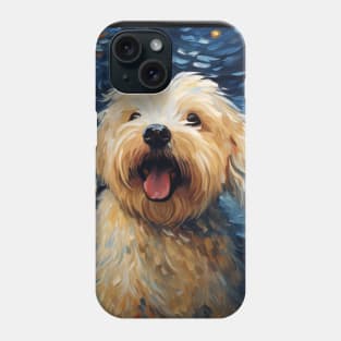 Happy Puli Dog Puppy Painting Phone Case