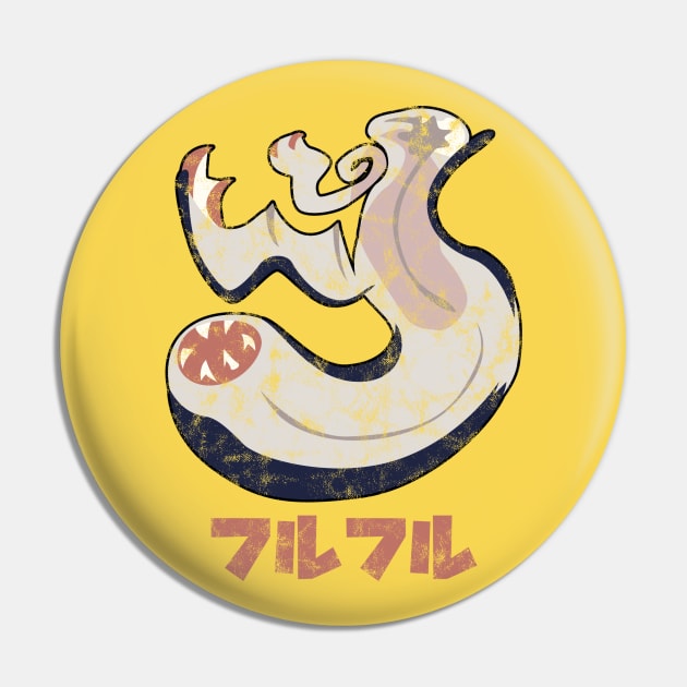 Monster Hunter Rise Khezu Kanji Icon Pin by StebopDesigns