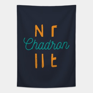 Chadron Nebraska City Typography Tapestry