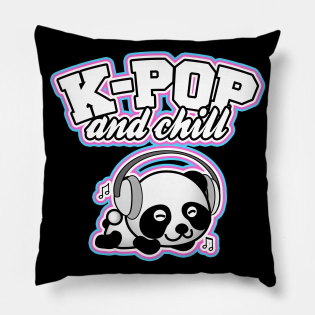 K-Pop And Chill Pillow by LunaMay