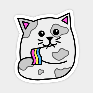 pan pride flag cat Magnet