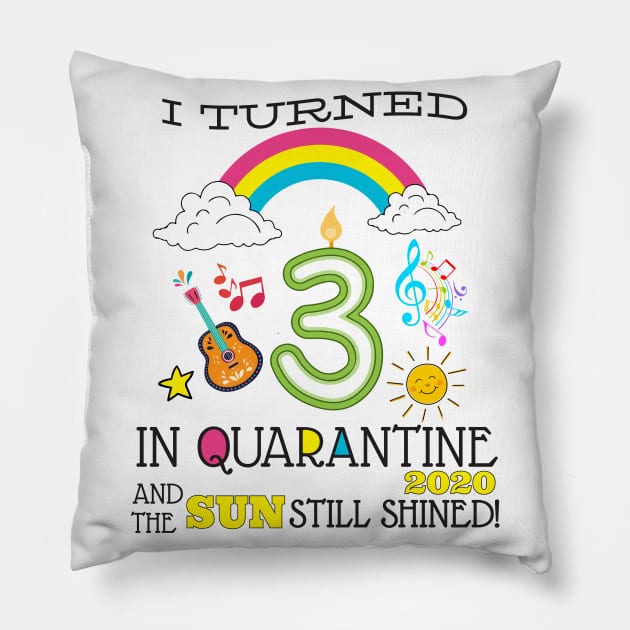 Quarantine 3rd Birthday 2020 Pillow by WorkMemes