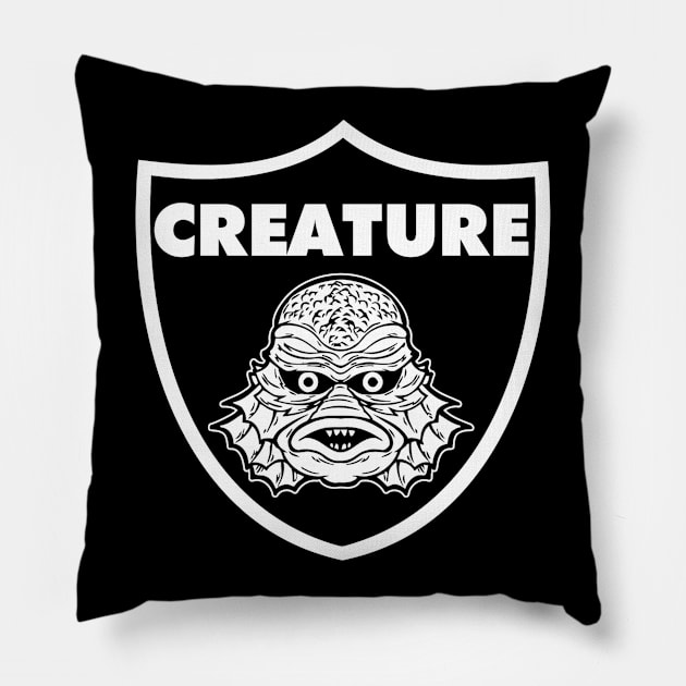 Classic Horror Movies Raid Monster 1 Pillow by buby87