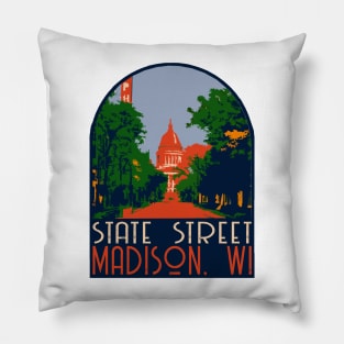 State Street Madison Decal Pillow