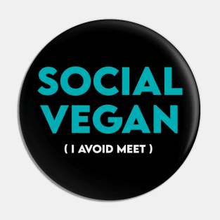 Social vegan Pin