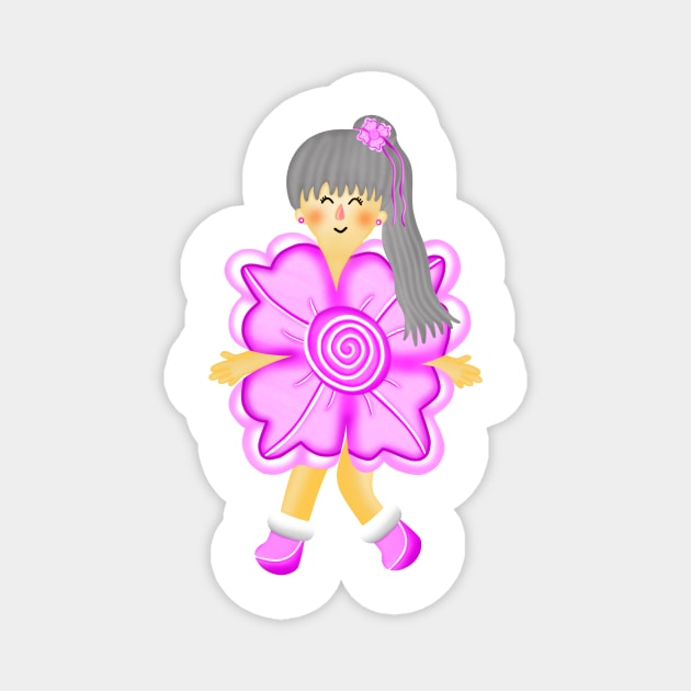 Princess flower Magnet by Onanong art design shop.