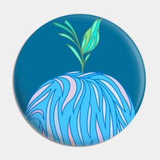 Blue apple Pin