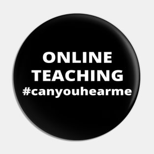 Online teaching Pin