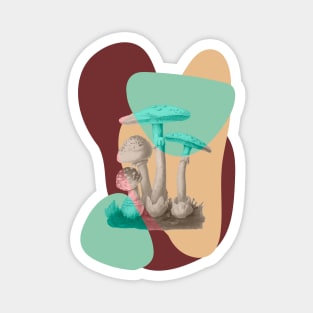 Mushroom Fungis Fall Magnet