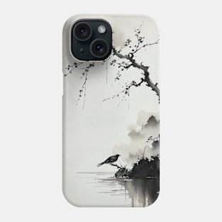 Chinese ink and water painting Phone Case