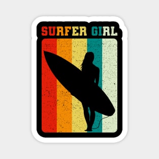 Surfer Girl Beach Sea Sun Travel Gift Magnet