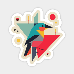 Geometric bird Magnet