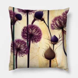 Pressed Alliums in Delicate Harmony Pillow