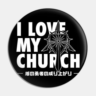 BD016 I Love My Four Heroes Church Pin