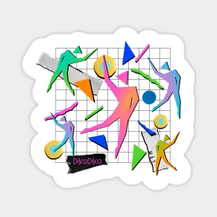 80S GEOMETRIC DANCERS Magnet