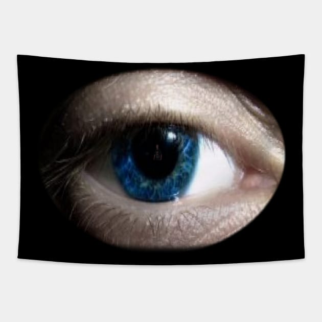 Blue Eyeball Tapestry by dodgerfl