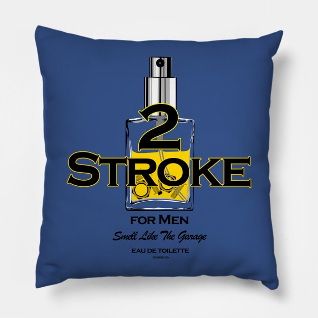 2 Stroke for Men Pillow by Siegeworks