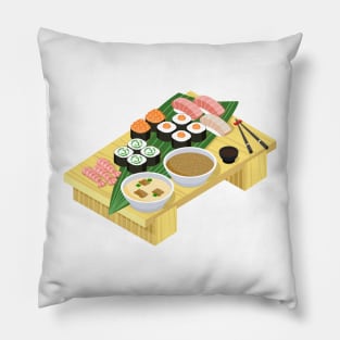 Kawaii Sushi Plate Pillow