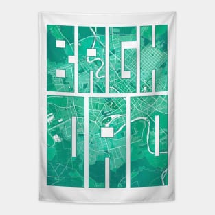 Baghdad, Iraq City Map Typography - Watercolor Tapestry