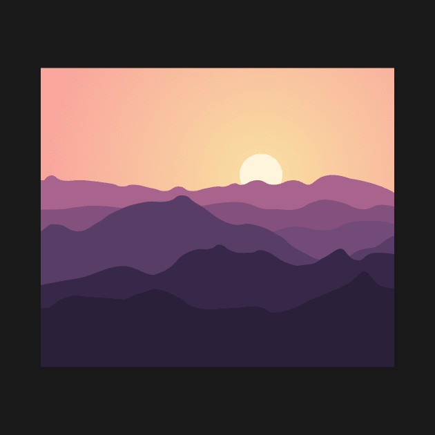 Purple mountains by TheLouisa