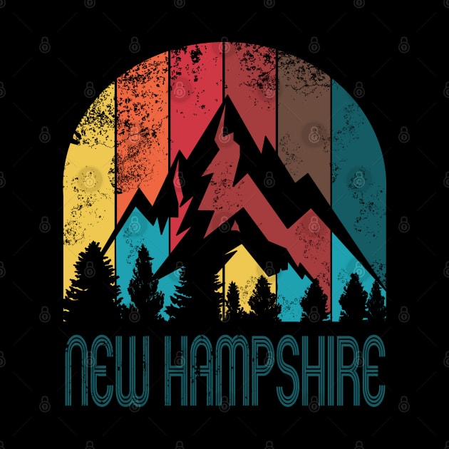 Retro New Hampshire Design  for Men Women and Kids by HopeandHobby