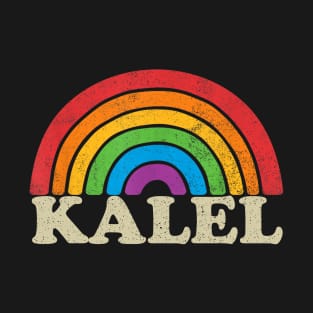 Kalel - Retro Rainbow Flag Vintage-Style T-Shirt