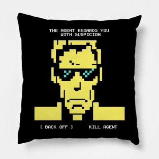 Bandersnatch Suspicious Agent Pillow