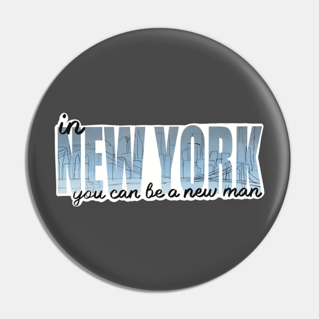 In New York Blue Pin by Tabletop Adventurer