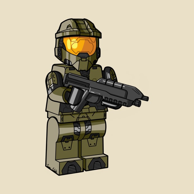 LEGO Master Chief (Halo 3) by schultzstudio