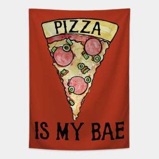 Pizza is my Bae for Valentine's Day pizza lovers Tapestry