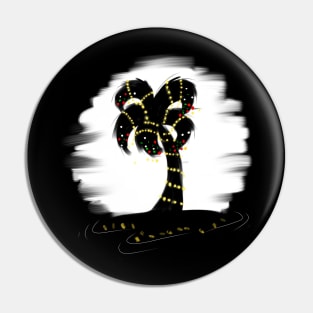 Christmas Palms - Black Horizon Pin