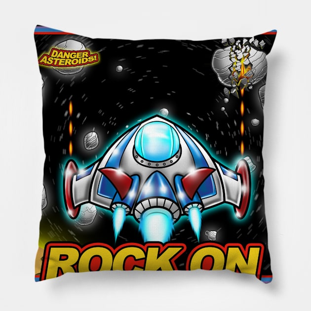 Rock On Pillow by Pigeon585