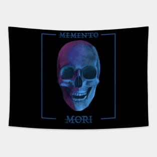 Memento Mori- Blue Skull Design Tapestry