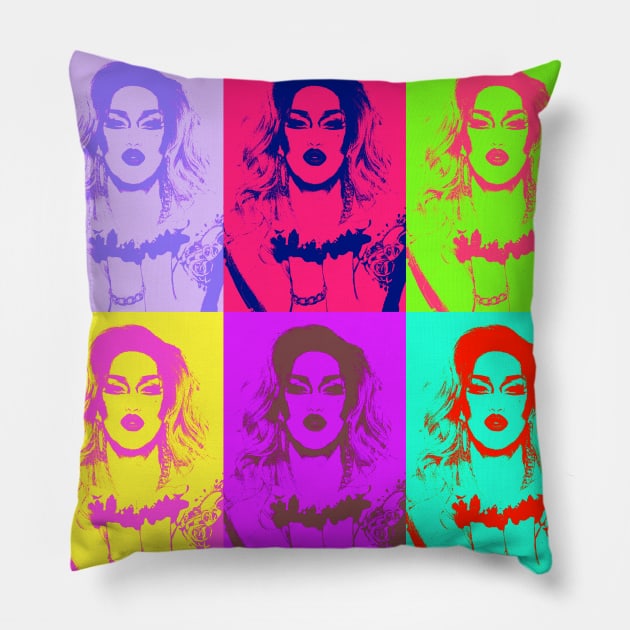 Adore Delano Warhol Style Pillow by fsketchr