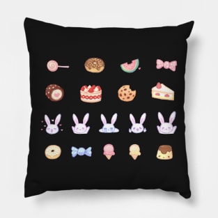 Pastel Set 5 - Snow bunny Pillow