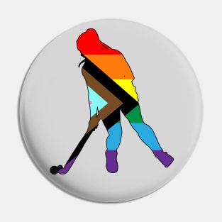 Field Hockey: Queer Pride Pin