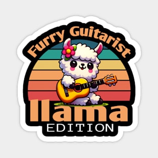 Furry Guitarist - llama edition Magnet