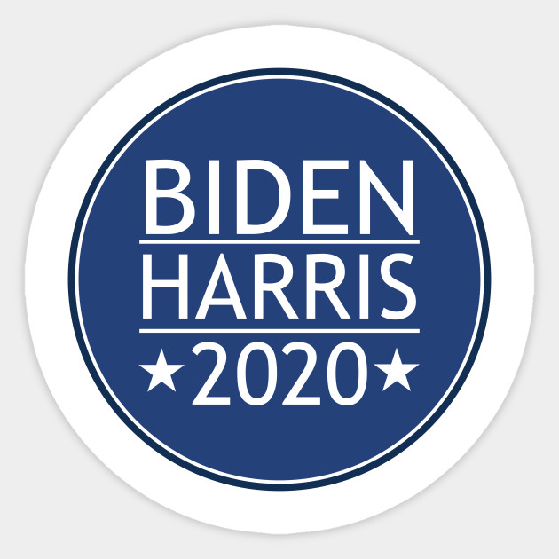 Retro Vintage Blue Biden Harris 2020 Circle Vote Democrat President Biden Harris 2020 Sticker Teepublic Au