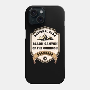 Black Canyon Of The Gunnison National Park Badge Phone Case