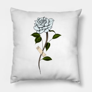 White rose Pillow