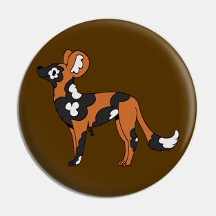 Painted Dogs Pin