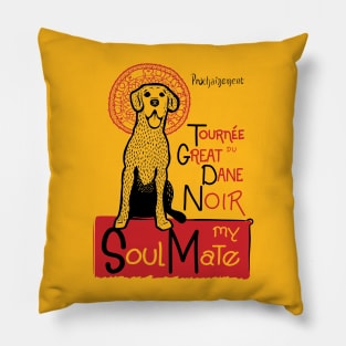 Funny Great Dane Owner Gift Great Dane Art Pillow