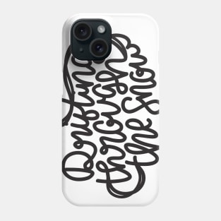 Drifting Through The Snow (Gray) Phone Case